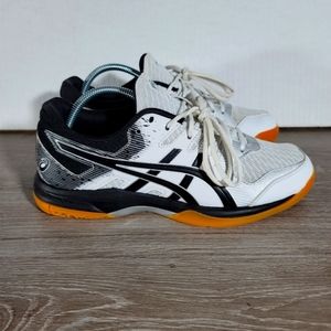 Asics Gel-Rocket Womens VolleyBall Shoes Sz 8.5 White Black 1072A034